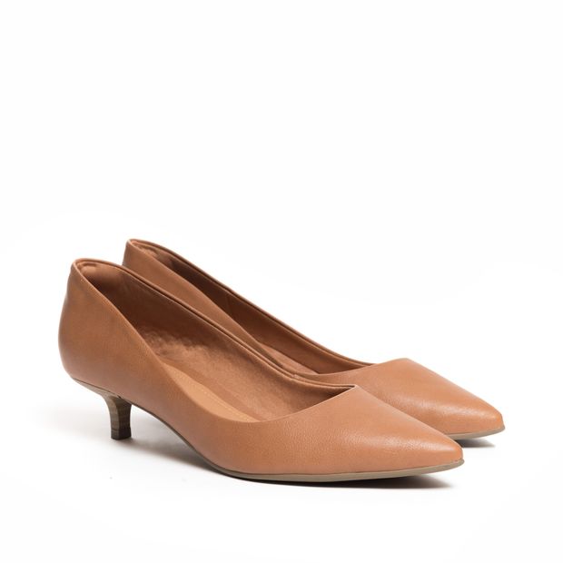 scarpin salto baixo 3 cm