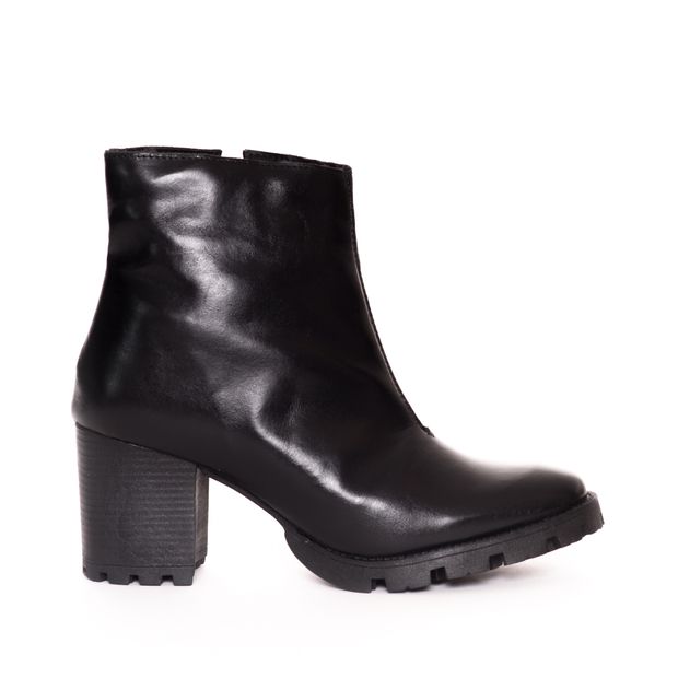 bota de couro curta