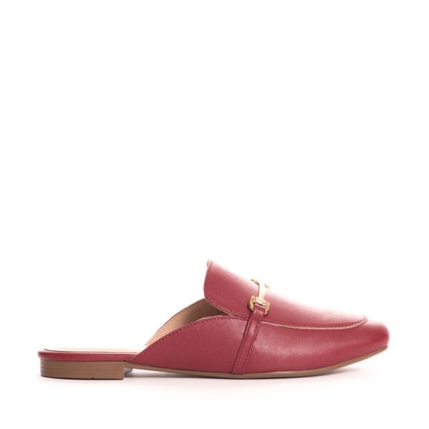 sapato mule vermelho